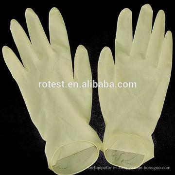 Guantes desechables de latex universal.